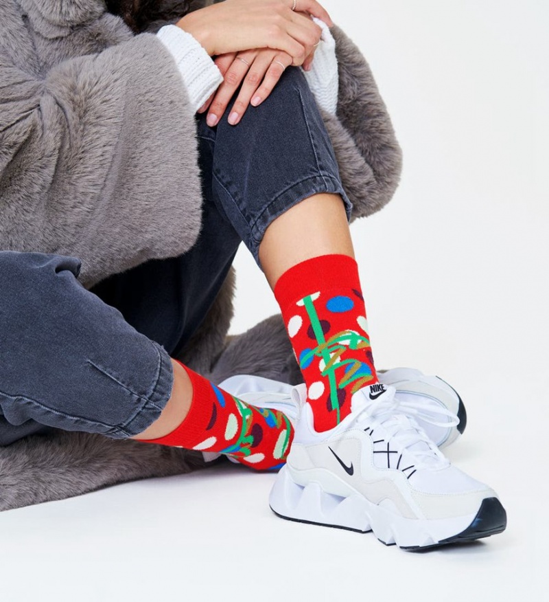 Happy Socks Christmas Gift Socken Unisex Rot | Schweiz 82301JGYW