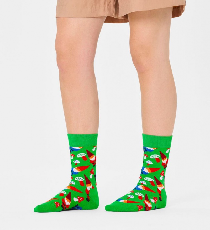 Happy Socks Christmas Gnome Socken Unisex Grün | Schweiz 92730GXWU