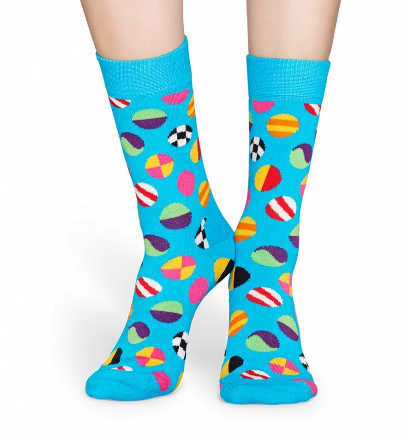 Happy Socks Clashing Dot Socken Unisex Türkis | Schweiz 91432SYUW