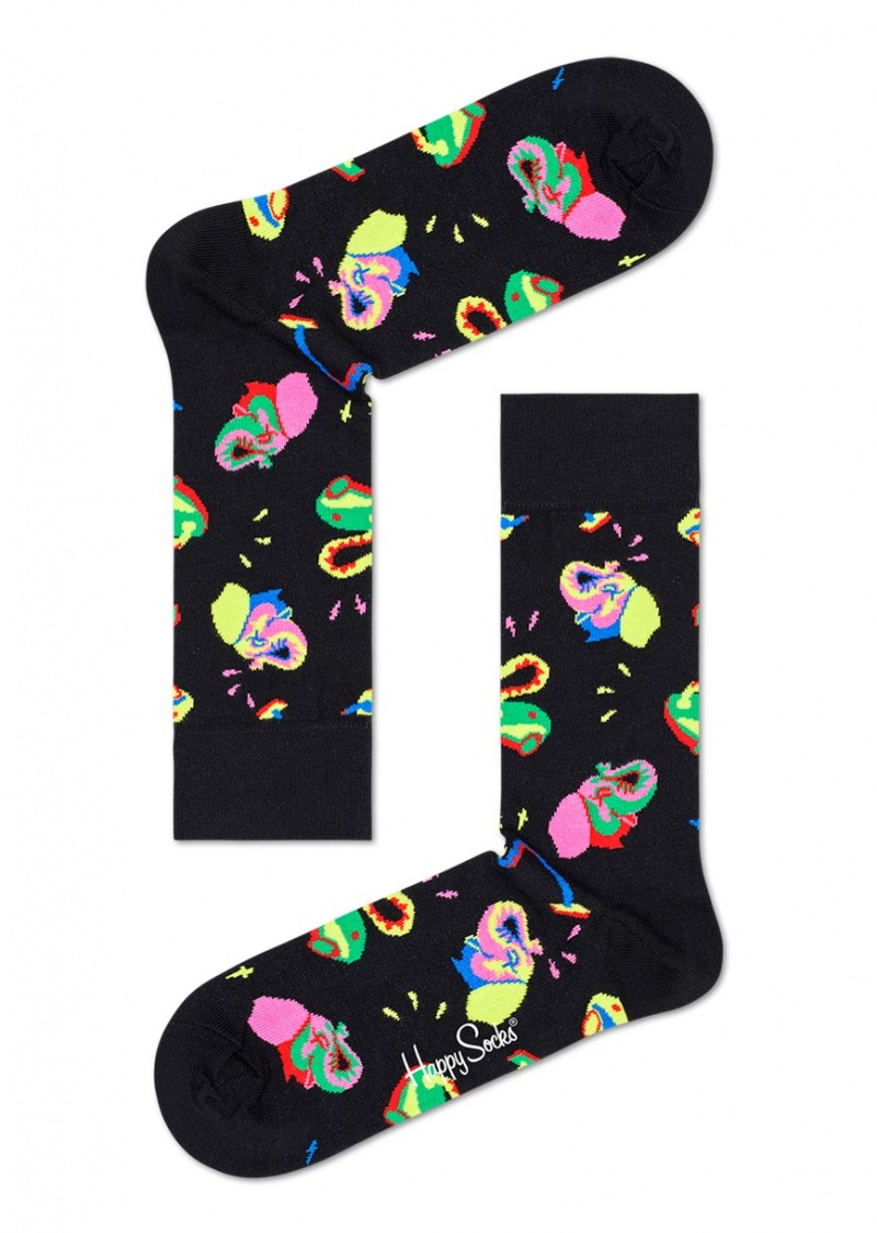 Happy Socks Clean Elephant Socken Unisex Schwarz | Schweiz 81643YFLK