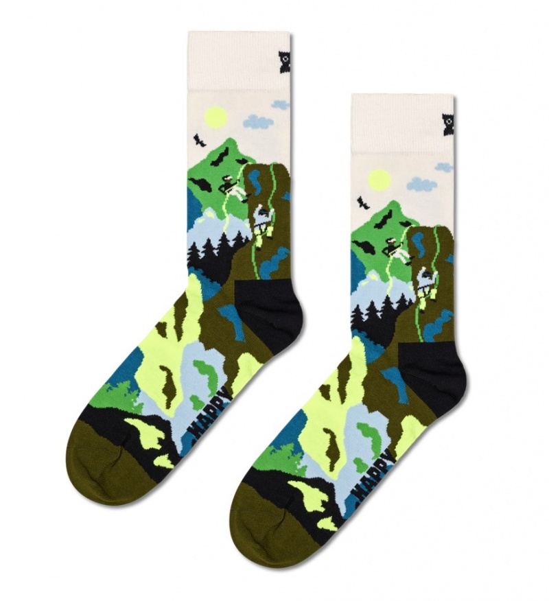 Happy Socks Climbing Socken Unisex Dunkelgrün | Schweiz 28640CLUV