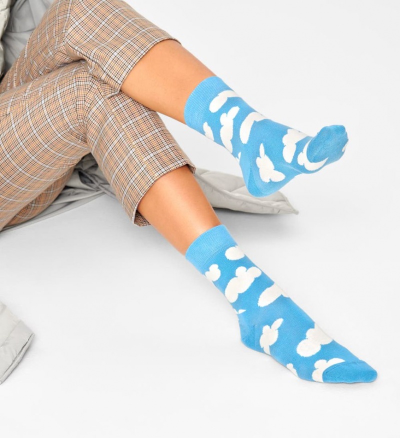 Happy Socks Cloudy Half Crew Socken Unisex Mehrfarbig | Schweiz 28450NWKV