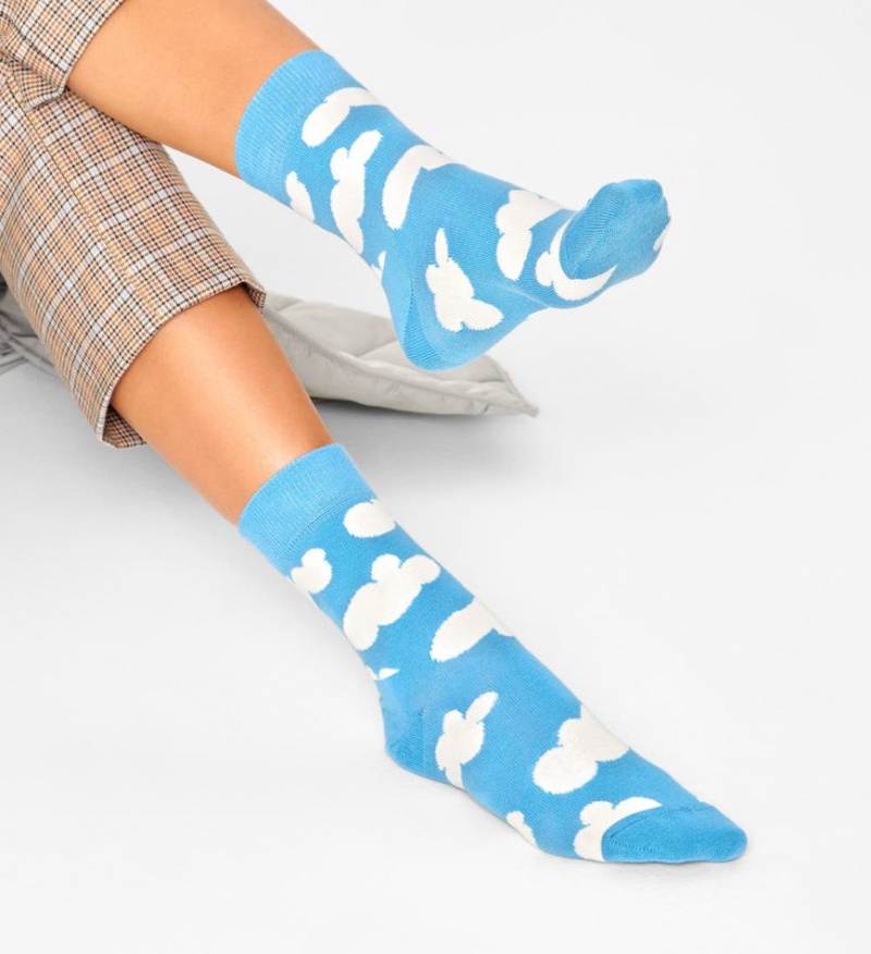 Happy Socks Cloudy Half Crew Socken Unisex Mehrfarbig | Schweiz 28450NWKV