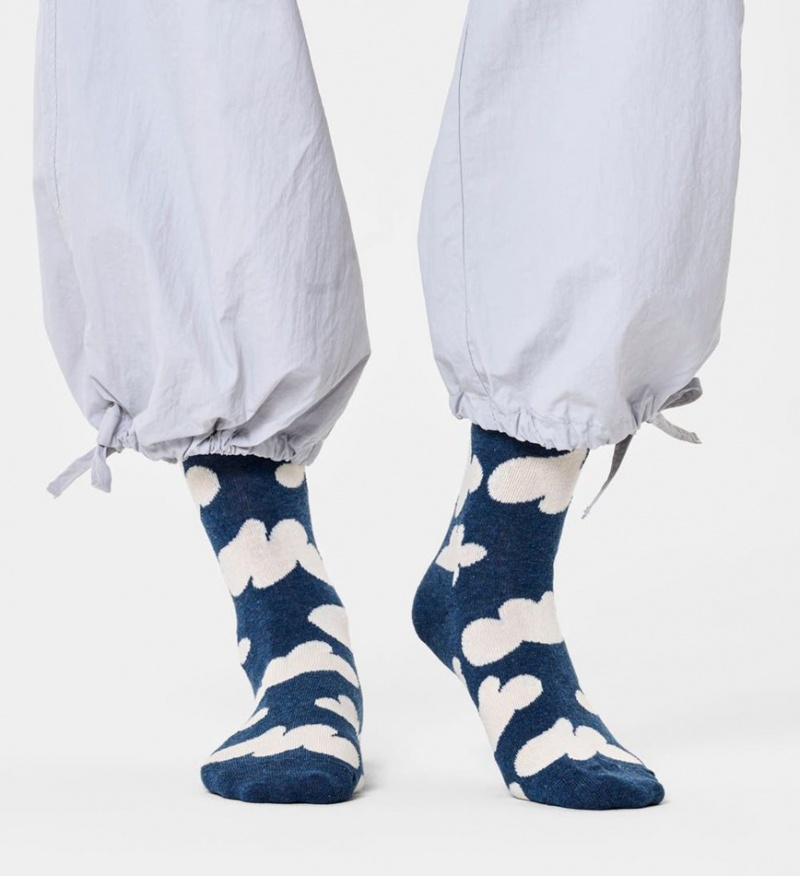 Happy Socks Cloudy Socken Unisex Navy | Schweiz 94265SXDW