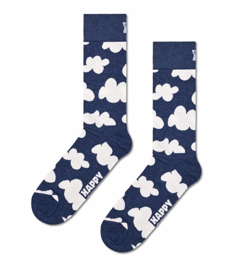 Happy Socks Cloudy Socken Unisex Navy | Schweiz 94265SXDW