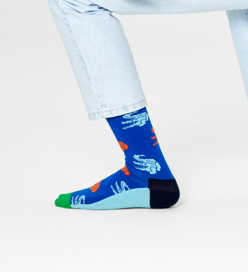 Happy Socks Crocodile Socken Unisex Blau | Schweiz 07185FGOY