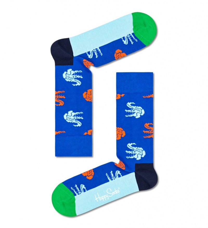 Happy Socks Crocodile Socken Unisex Blau | Schweiz 07185FGOY