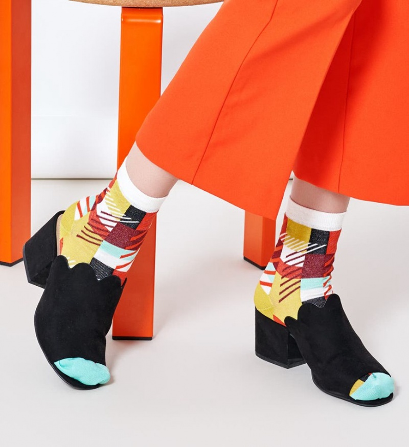 Happy Socks Daria Ankle Socken Unisex Gelb Orange | Schweiz 95378GOQM