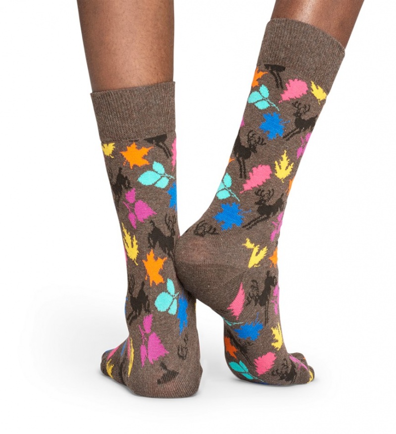 Happy Socks Deer Socken Unisex Hellbraun | Schweiz 89145EWIG