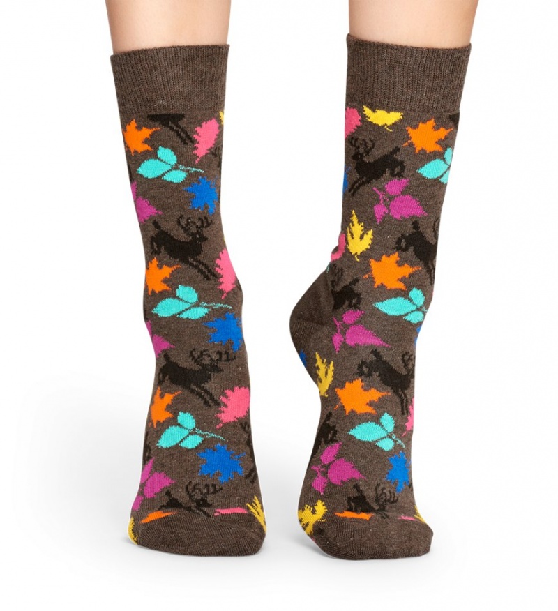 Happy Socks Deer Socken Unisex Hellbraun | Schweiz 89145EWIG