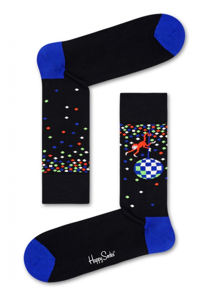 Happy Socks Disco Monkey Socken Unisex Schwarz | Schweiz 89056FPZM