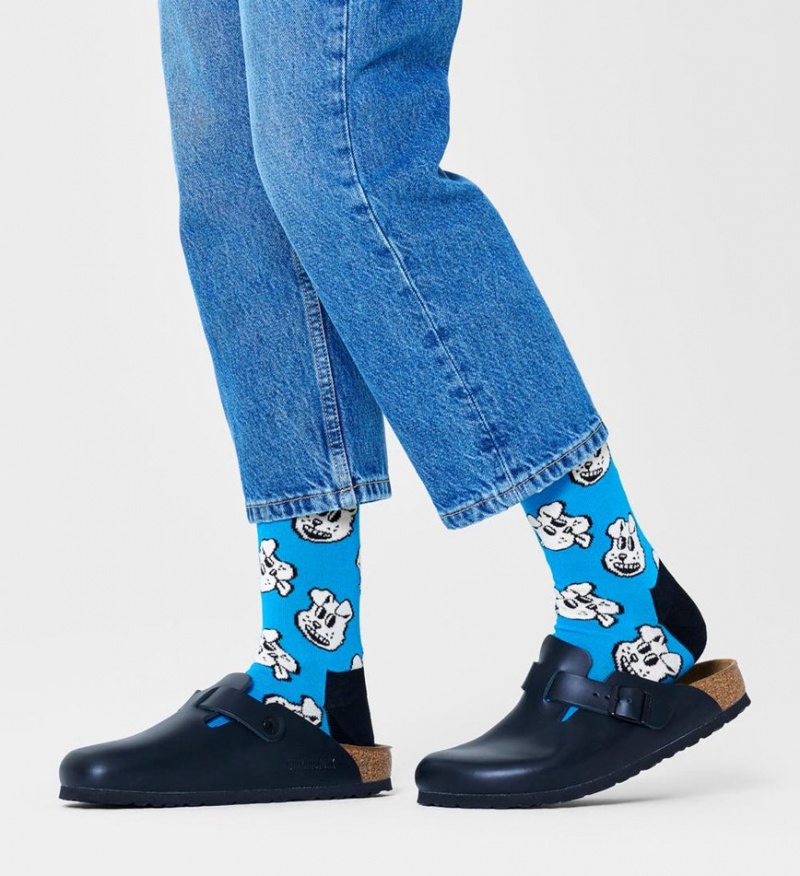 Happy Socks Doggo Socken Unisex Türkis | Schweiz 49586NEAL