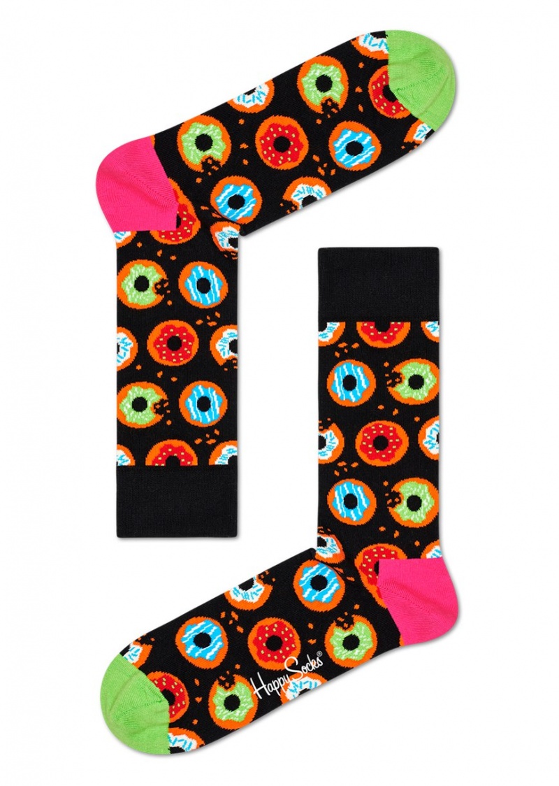 Happy Socks Donut Socken Unisex Schwarz | Schweiz 27416MHPV