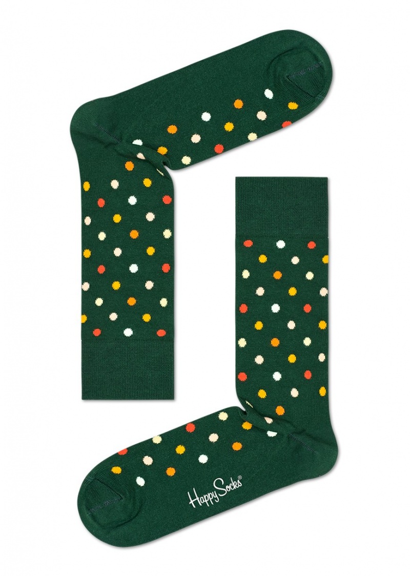 Happy Socks Dot Socken Unisex Dunkelgrün | Schweiz 67124SVXN