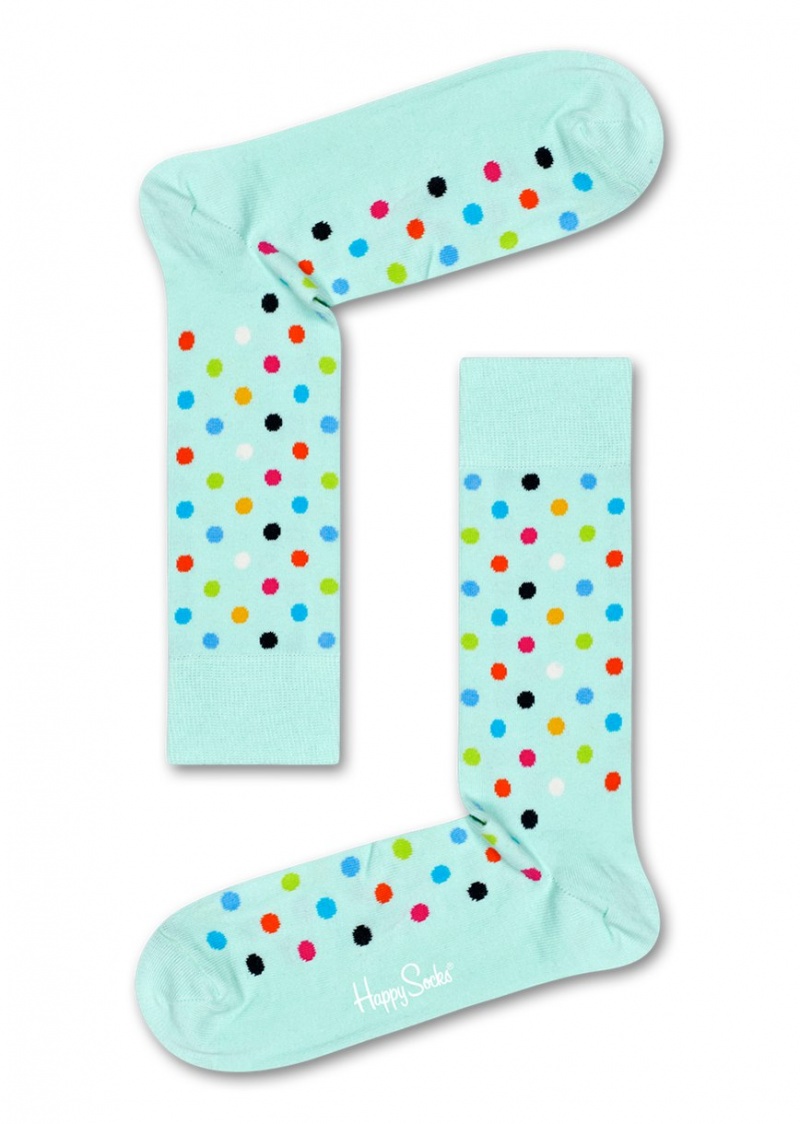 Happy Socks Dot Socken Unisex Hellgrün | Schweiz 32589WUDT