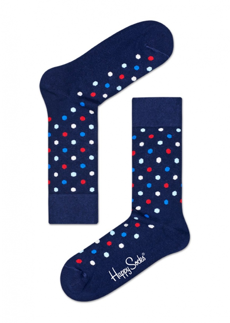 Happy Socks Dot Socken Unisex Navy | Schweiz 81739WMGT