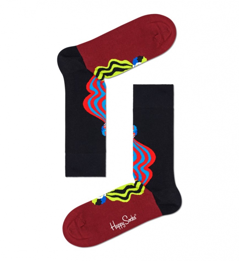 Happy Socks Double Clown Socken Unisex Schwarz | Schweiz 38215NGZJ