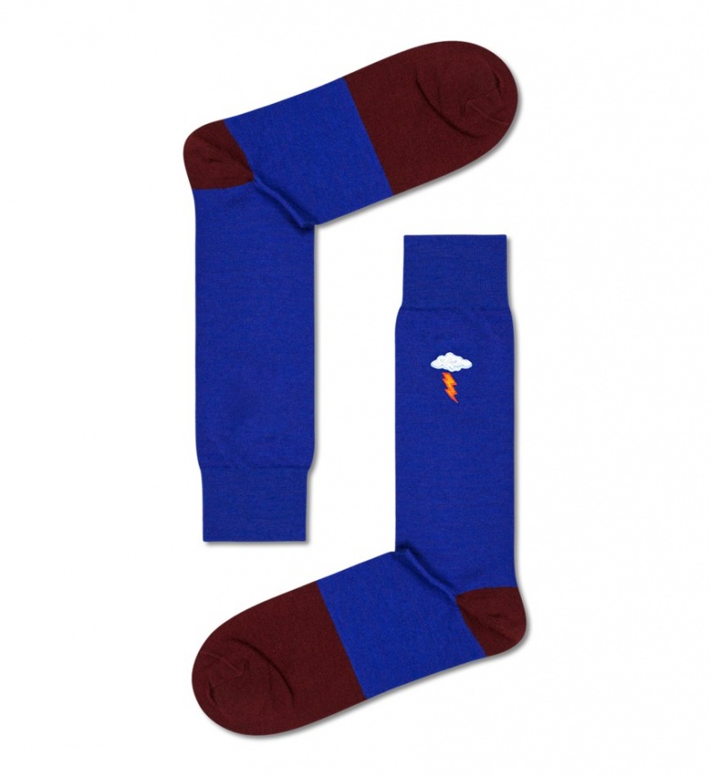 Happy Socks Dressed Abel Socken Unisex Navy | Schweiz 27684JPSO