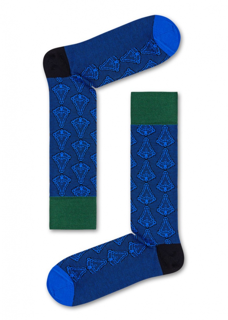 Happy Socks Dressed Art Socken Unisex Blau | Schweiz 63075ZABU