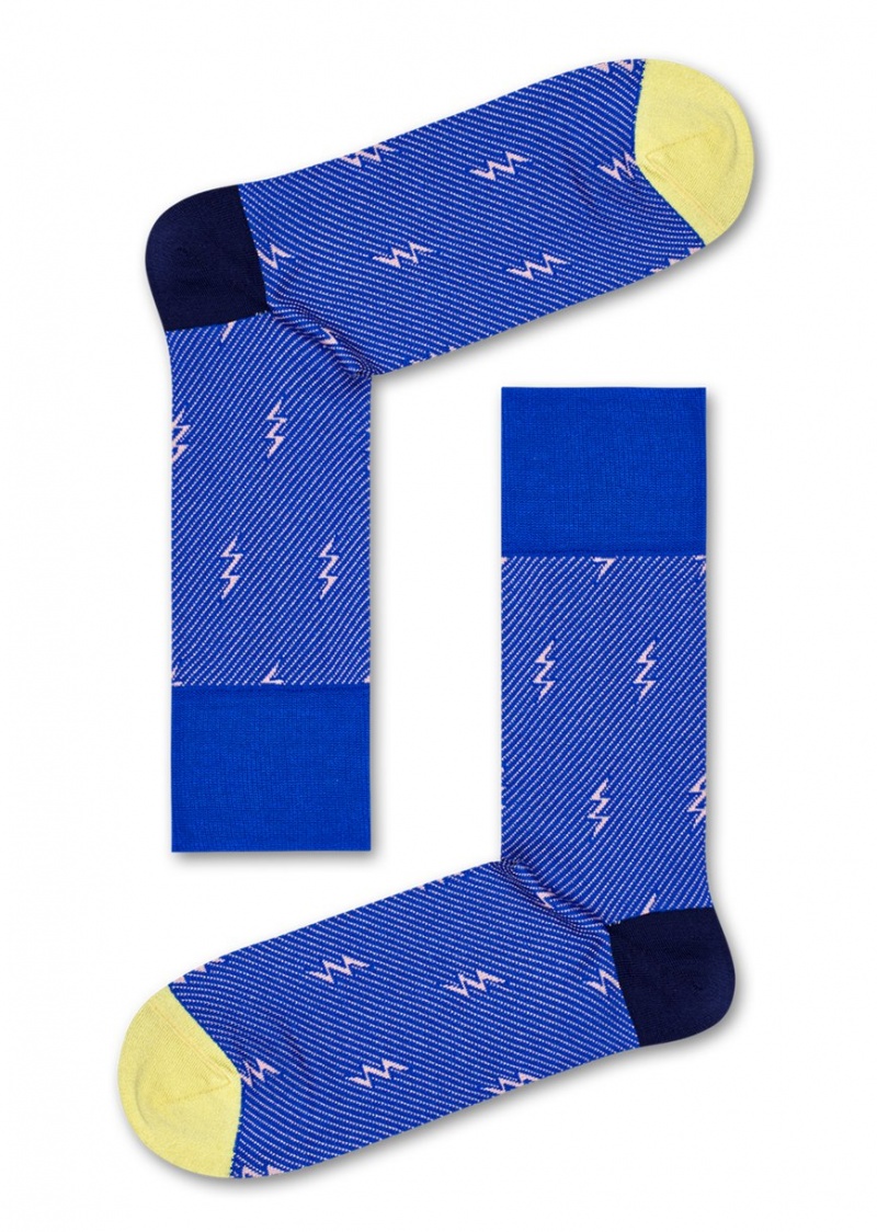 Happy Socks Dressed Flash Socken Unisex Blau | Schweiz 14069PSLC