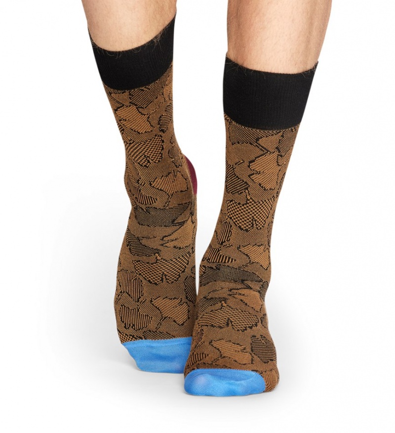 Happy Socks Dressed Ginkgo Socken Unisex Braun | Schweiz 62185VERI