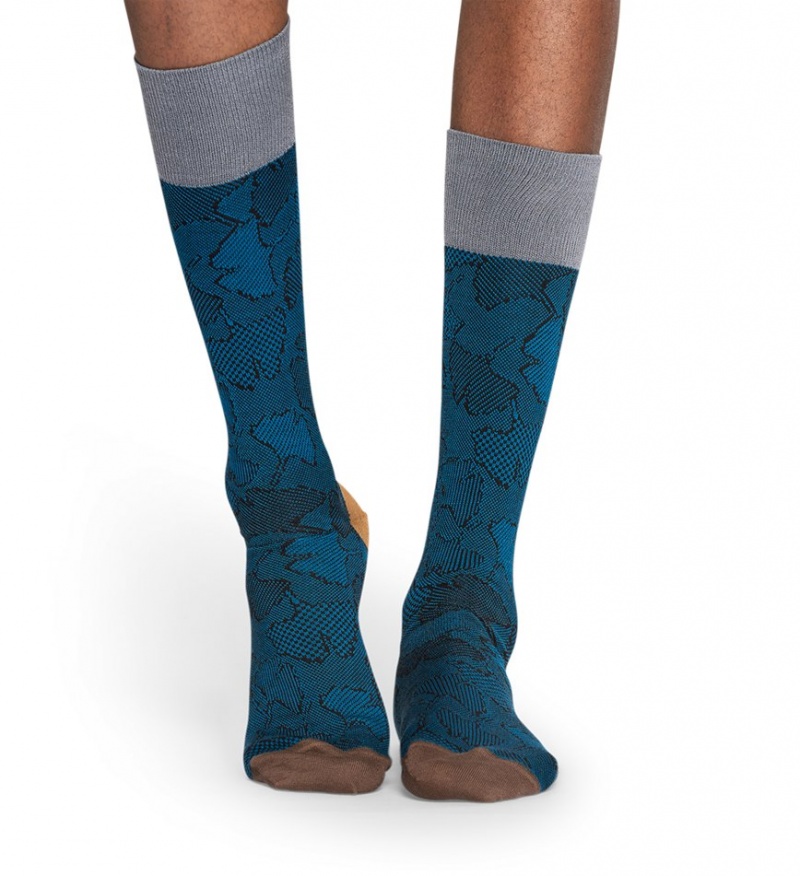 Happy Socks Dressed Ginkgo Socken Unisex Navy | Schweiz 43062LNGM