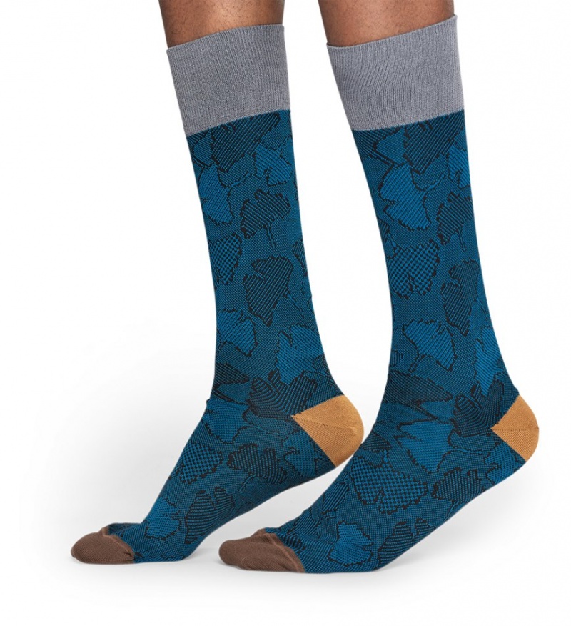 Happy Socks Dressed Ginkgo Socken Unisex Navy | Schweiz 43062LNGM