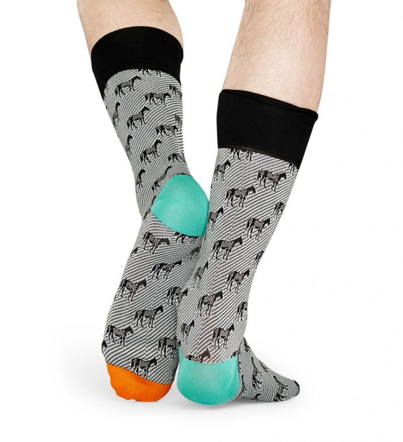 Happy Socks Dressed Horse Socken Unisex Schwarz | Schweiz 20378ZTLP