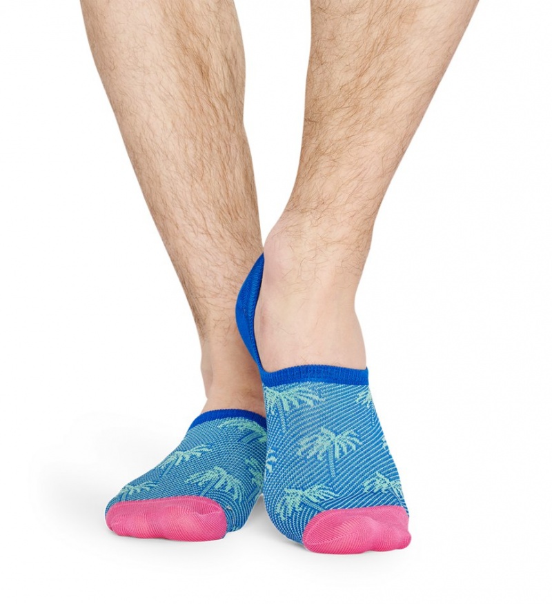 Happy Socks Dressed Palm No Show Socken Unisex Hellblau | Schweiz 74809SGCL