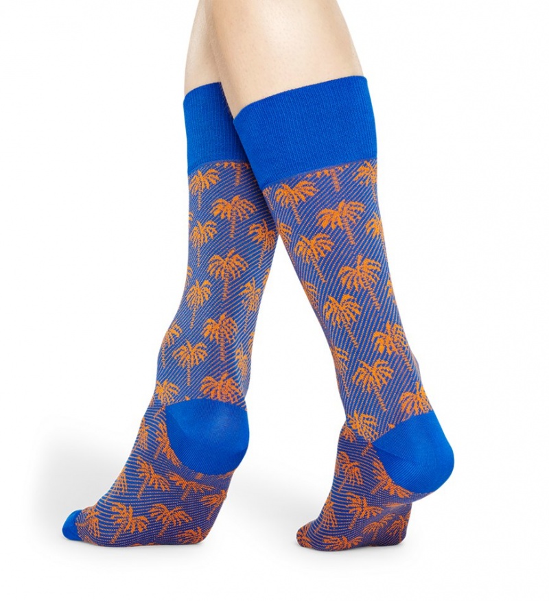 Happy Socks Dressed Palm Socken Unisex Blau | Schweiz 43928TZYU