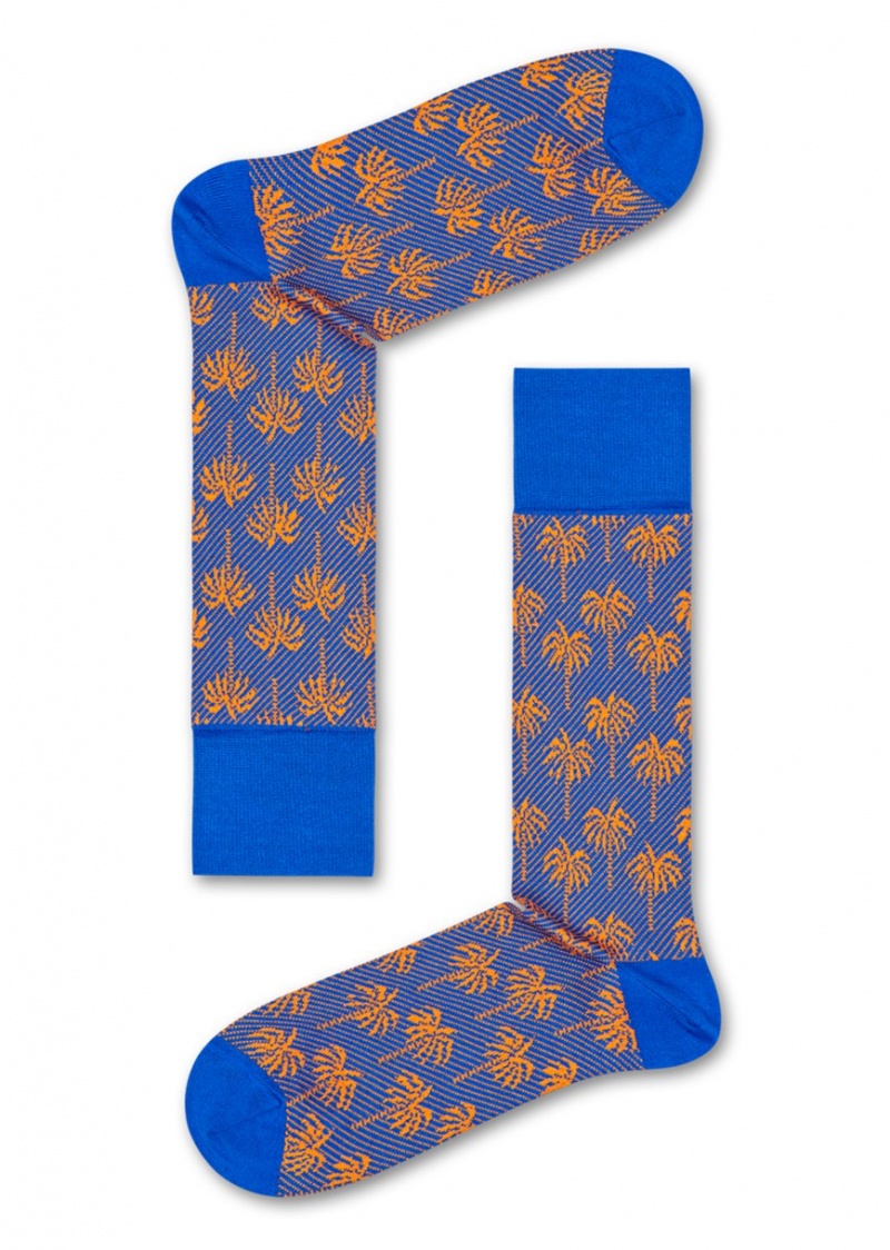 Happy Socks Dressed Palm Socken Unisex Blau | Schweiz 43928TZYU