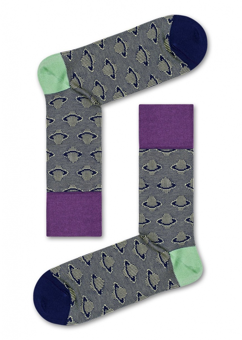 Happy Socks Dressed Planet Socken Unisex Hellgelb | Schweiz 34591CGKJ