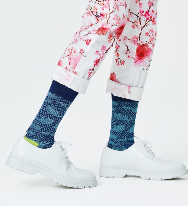 Happy Socks Dressed Sky Crew Socken Unisex Blau | Schweiz 87936MGKH