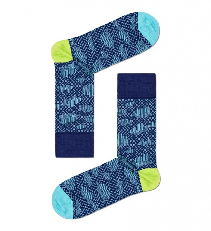 Happy Socks Dressed Sky Crew Socken Unisex Blau | Schweiz 87936MGKH