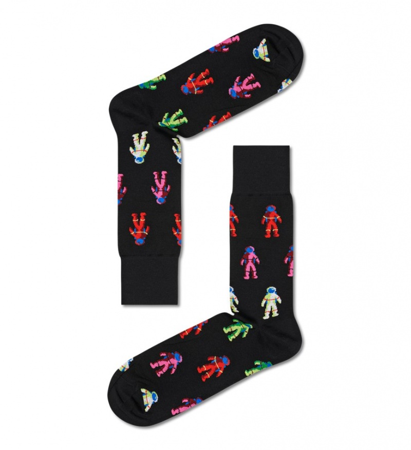 Happy Socks Dressed Spaceman Socken Unisex Schwarz | Schweiz 09521RVCG