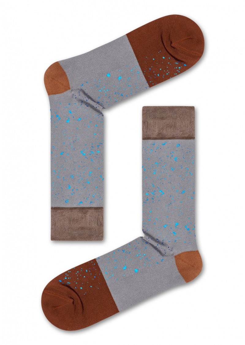 Happy Socks Dressed Stars Socken Unisex Grau | Schweiz 76503EXAK