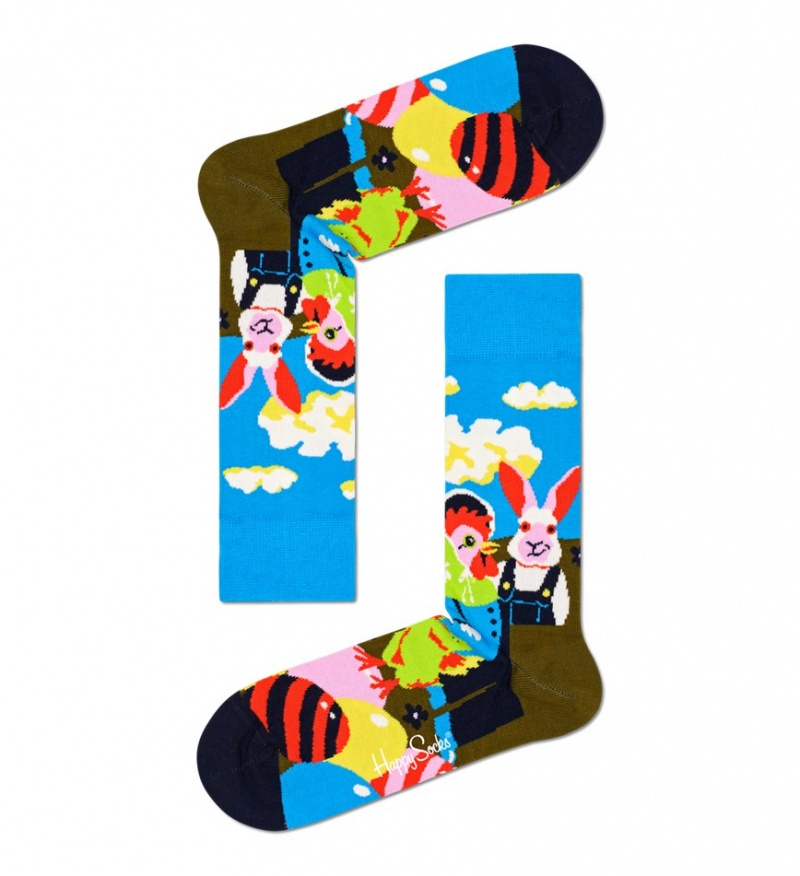 Happy Socks Easter Egg Socken Unisex Türkis | Schweiz 43968TLVR