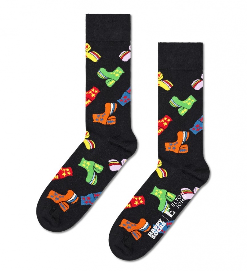 Happy Socks Elton John 3-Pack Gift Set Unisex Schwarz | Schweiz 08469WZUY