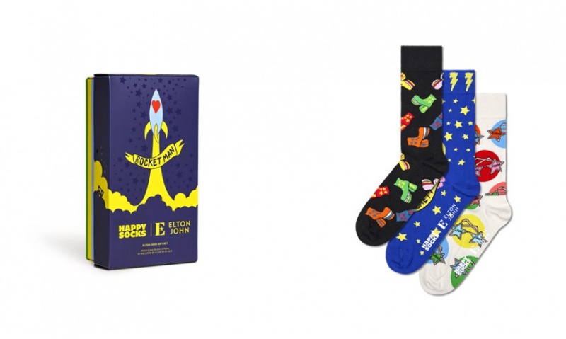 Happy Socks Elton John 3-Pack Gift Set Unisex Schwarz | Schweiz 08469WZUY