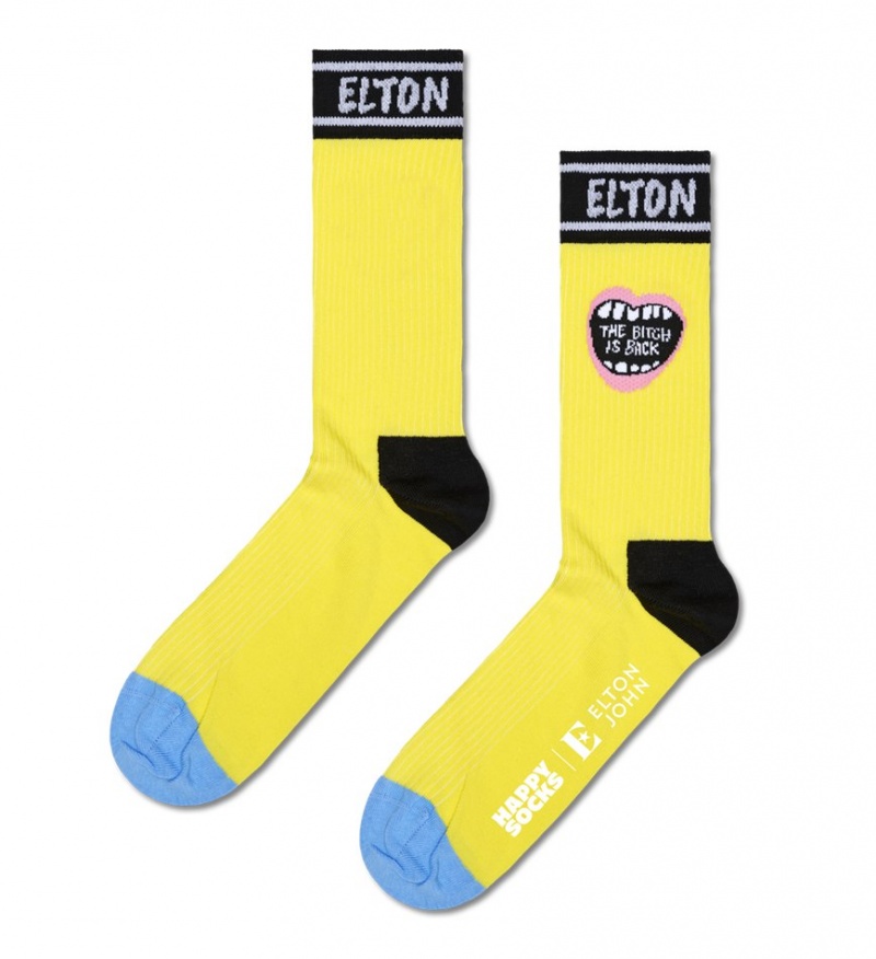 Happy Socks Elton John The Bitch Is Back Socken Unisex Gelb | Schweiz 43067PARV