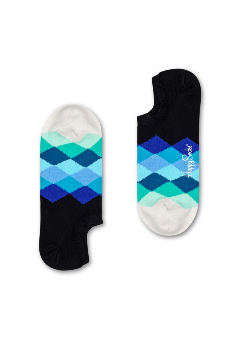 Happy Socks Faded Diamond Sneaker Liner Socken Unisex Mehrfarbig | Schweiz 27906NTAK