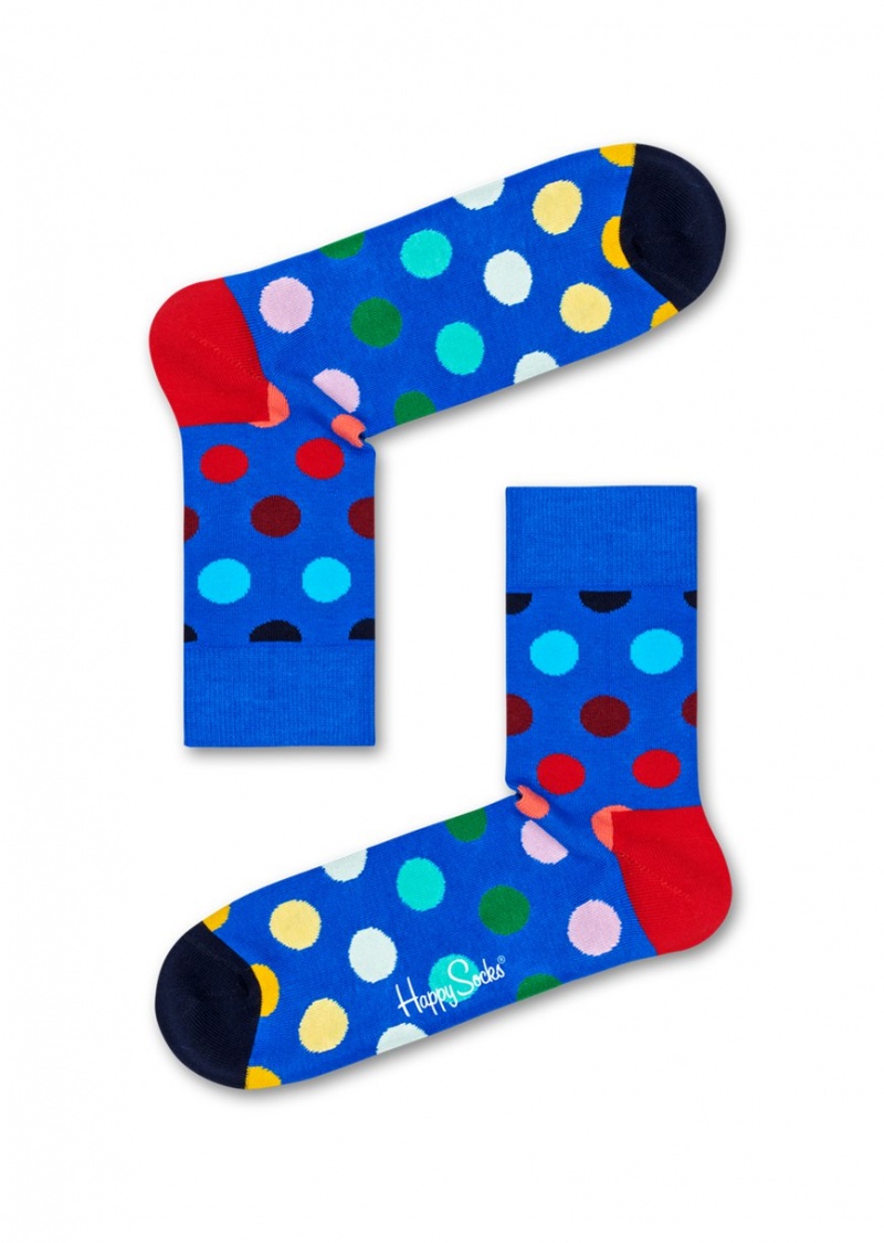 Happy Socks Faded Dot 1/2 Crew Socken Unisex Blau | Schweiz 79624RFTX