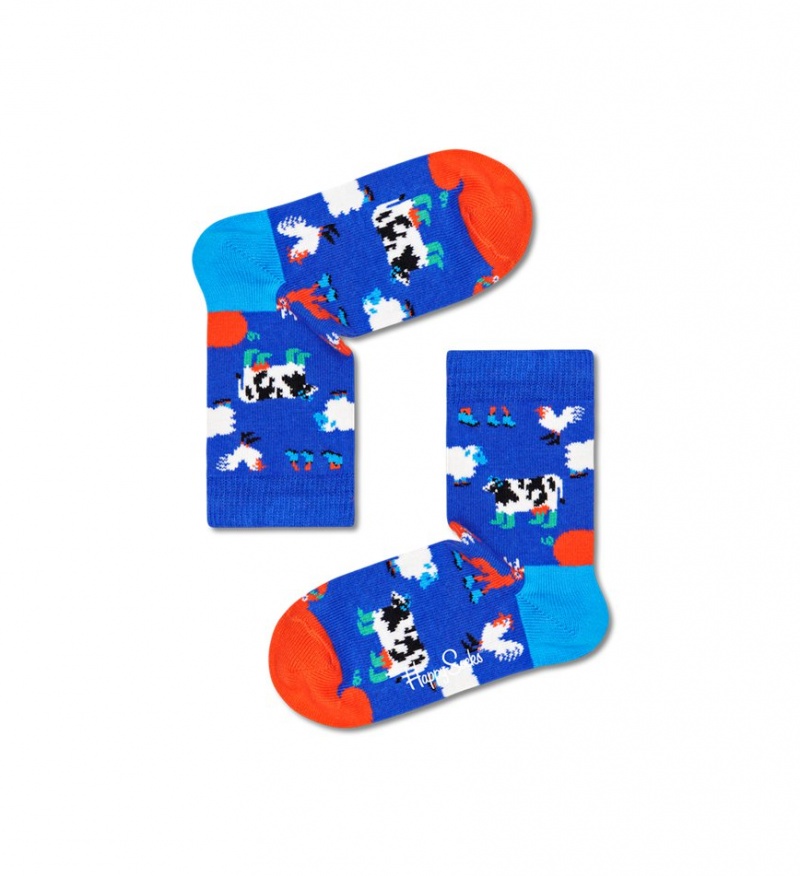 Happy Socks Farm Socks Gift Set Kinder Hellblau | Schweiz 93417YEQM