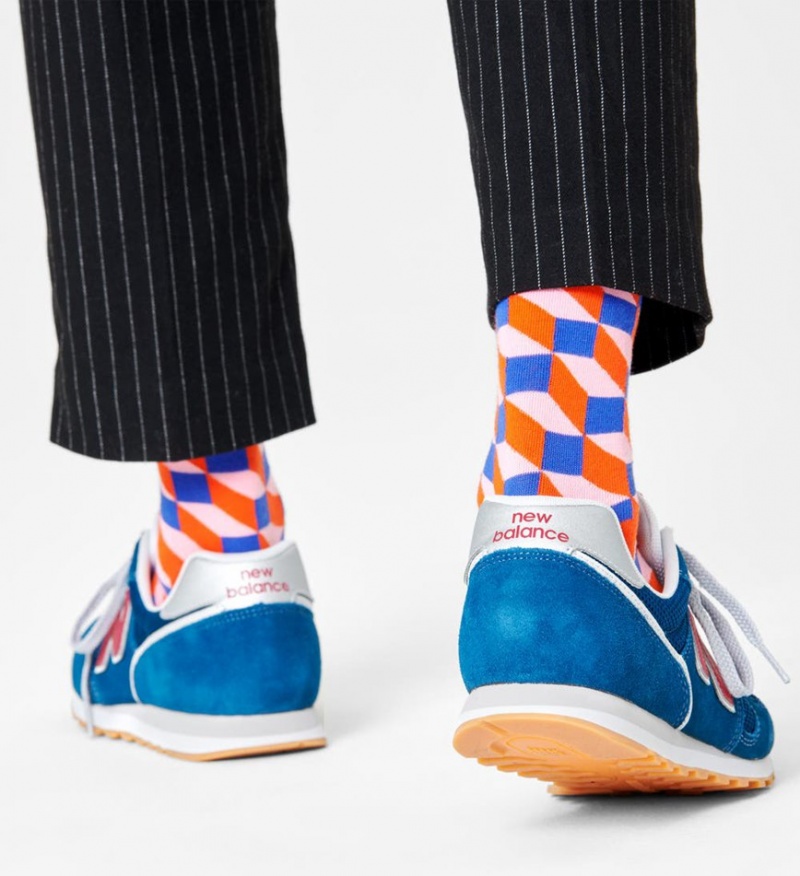 Happy Socks Filled Optic Socken Unisex Blau | Schweiz 08164NMLT