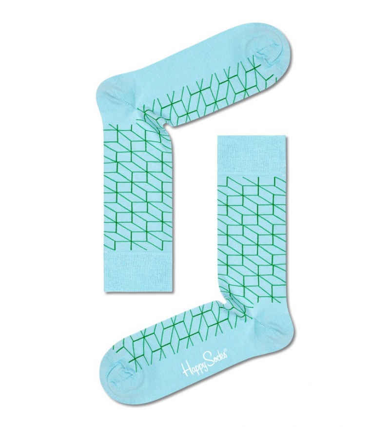 Happy Socks Filled Optic Socken Unisex Hellblau | Schweiz 58719JPCH