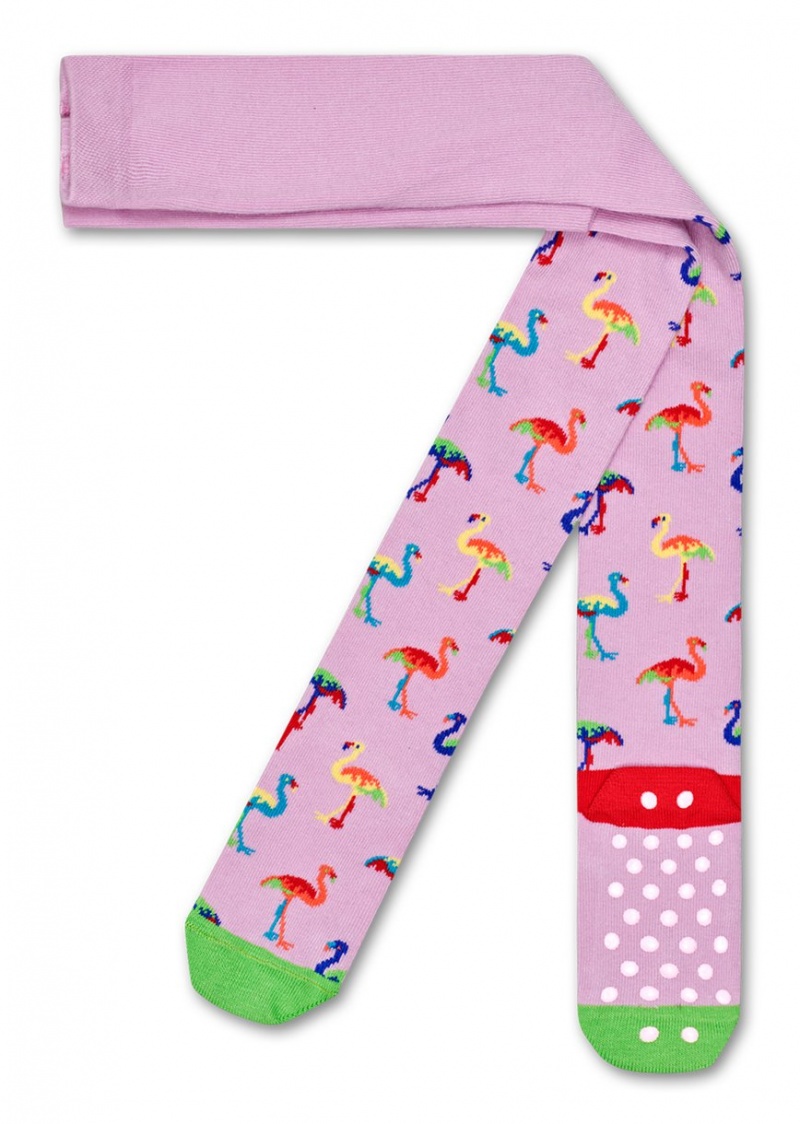 Happy Socks Flamingo Strumpfhose Kinder Rosa | Schweiz 02348RHOT