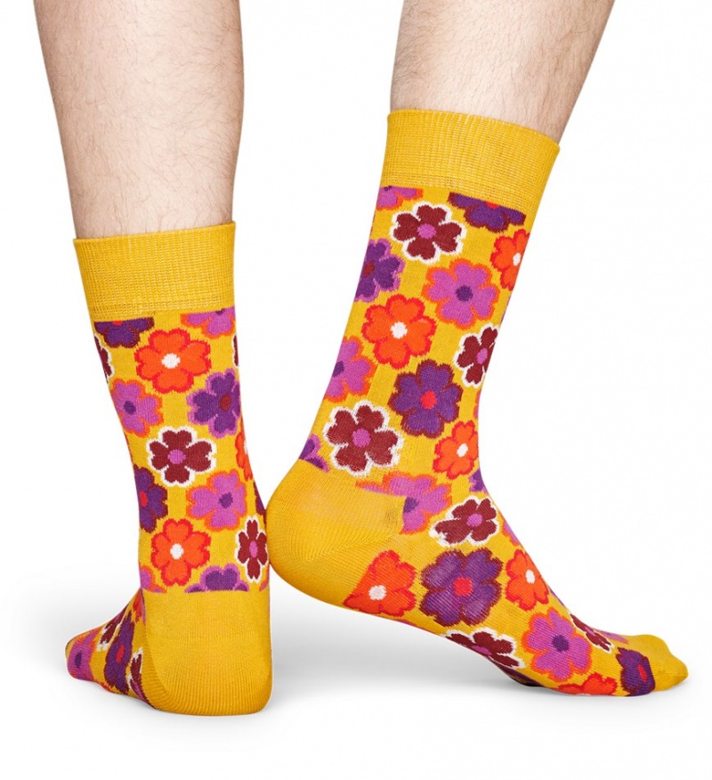 Happy Socks Flower Power Socken Unisex Gelb | Schweiz 04581YXBK