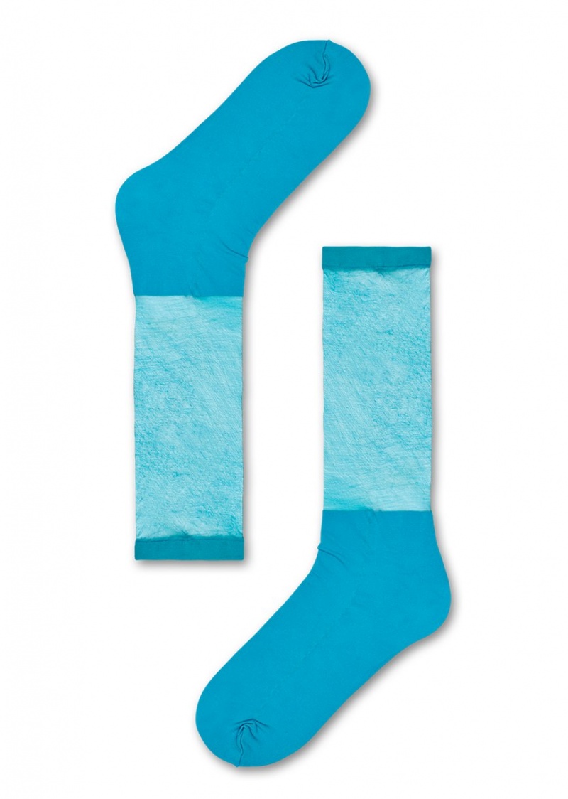 Happy Socks Fran Crew Socken Unisex Hellblau | Schweiz 62370NPOR