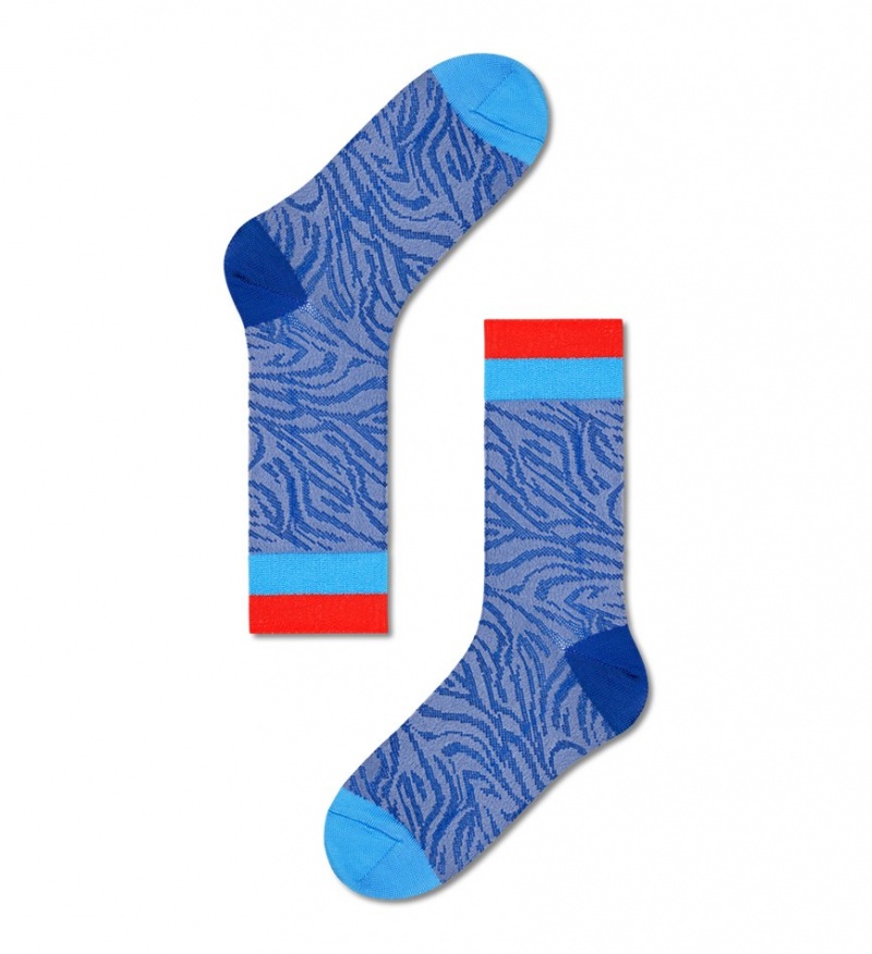 Happy Socks Freja Crew Socken Unisex Blau | Schweiz 10735NOCS