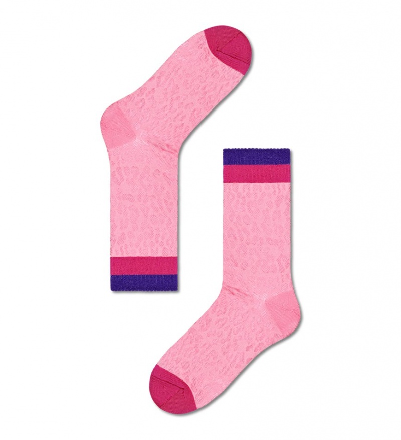 Happy Socks Freja Crew Socken Unisex Hellrosa | Schweiz 35028XSUJ